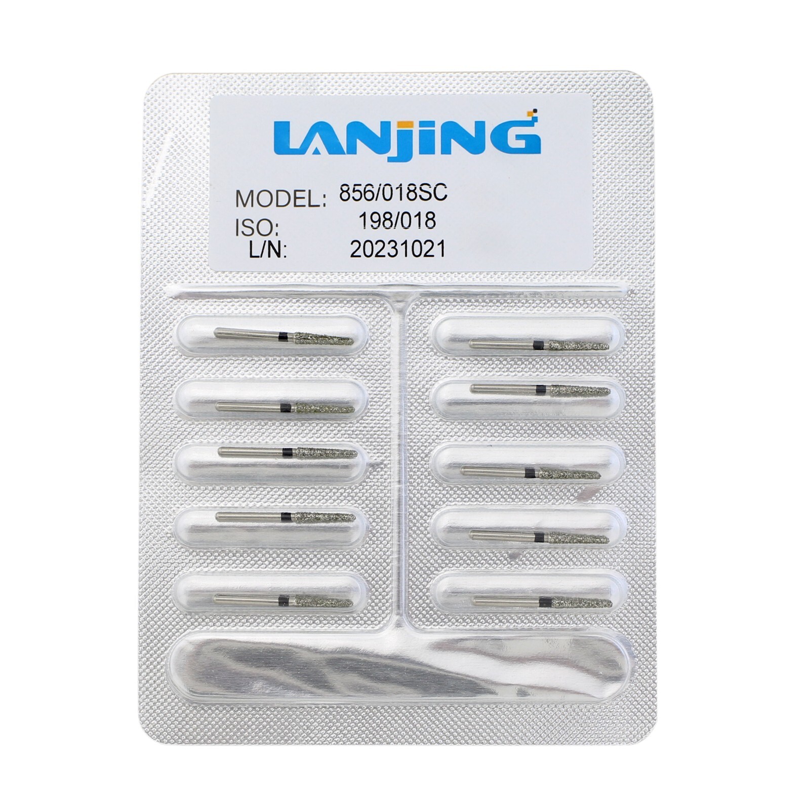 Dental Diamond Burs Football Round End Taper Coarse Fine FG High Speed 856 850