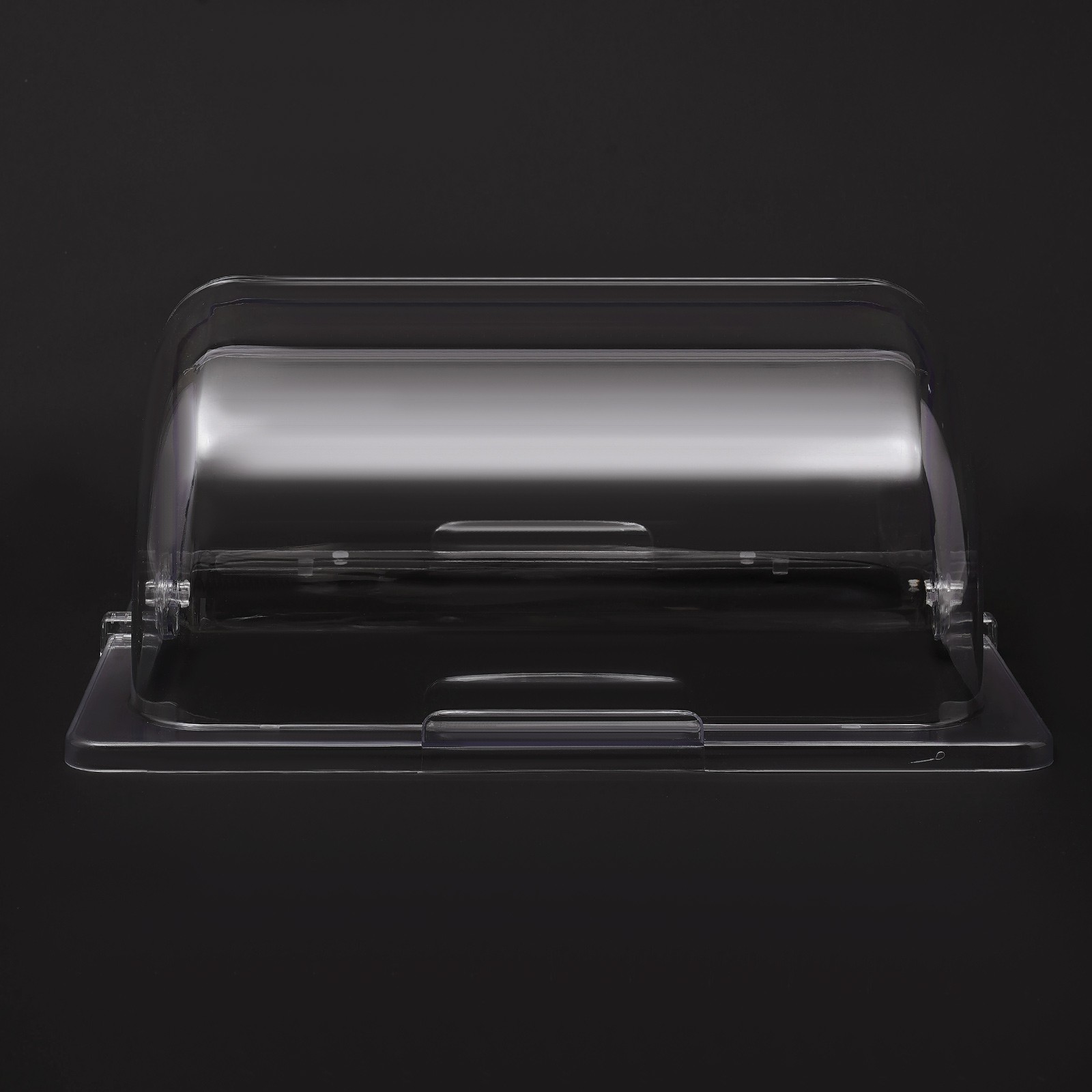 6 PCS 1/2 Half Size Roll Top Chafing Dish Clear Plastic Pan Display Cover Chafer