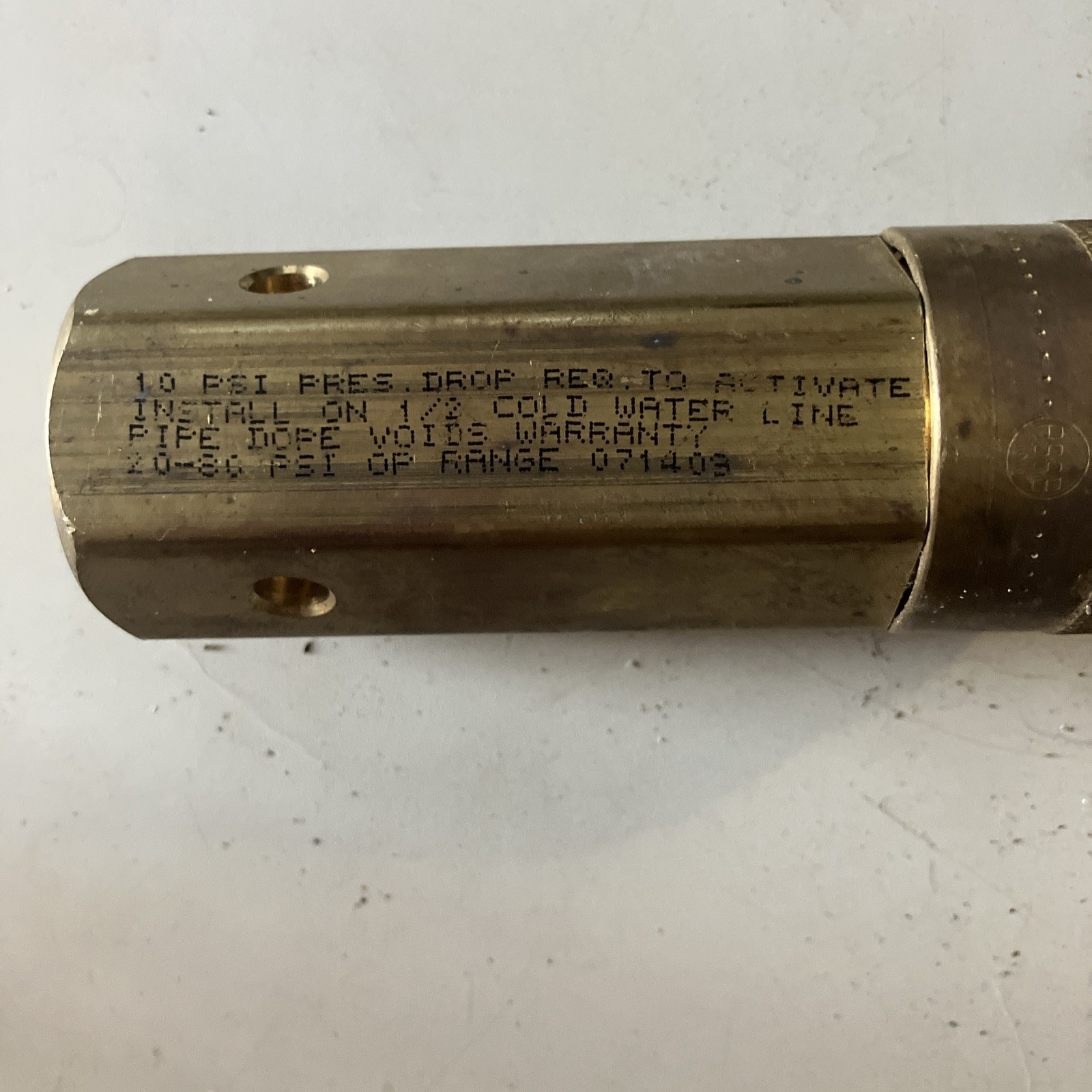 PROFLO 1/2” 20-80PSI Prime Rite Trap Premier Model 500/503-256-4010