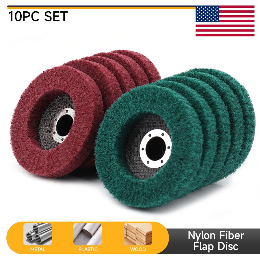 115mm Nylon Fiber Wheel Flap Polishing Wheel Abrasive Buffing Pads Angle Grinder