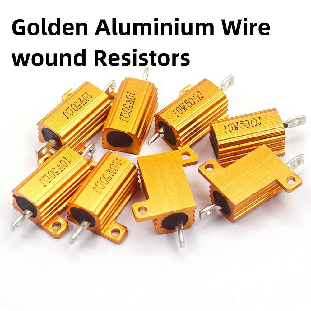 RX24 5/10/25/50/100/200/300/500W Power Golden Aluminium Wire wound Resistors