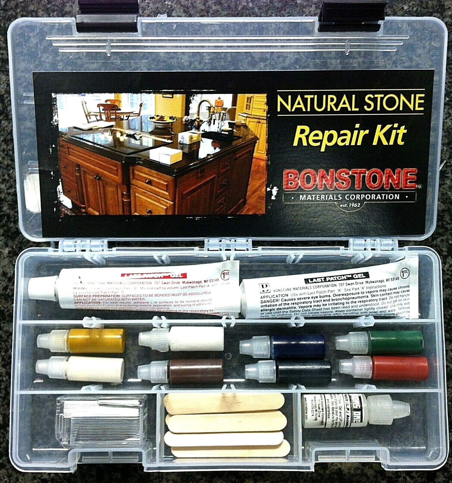 Natural Stone Repair Kit – Marble & Granite, Cracks, Countertop Repair