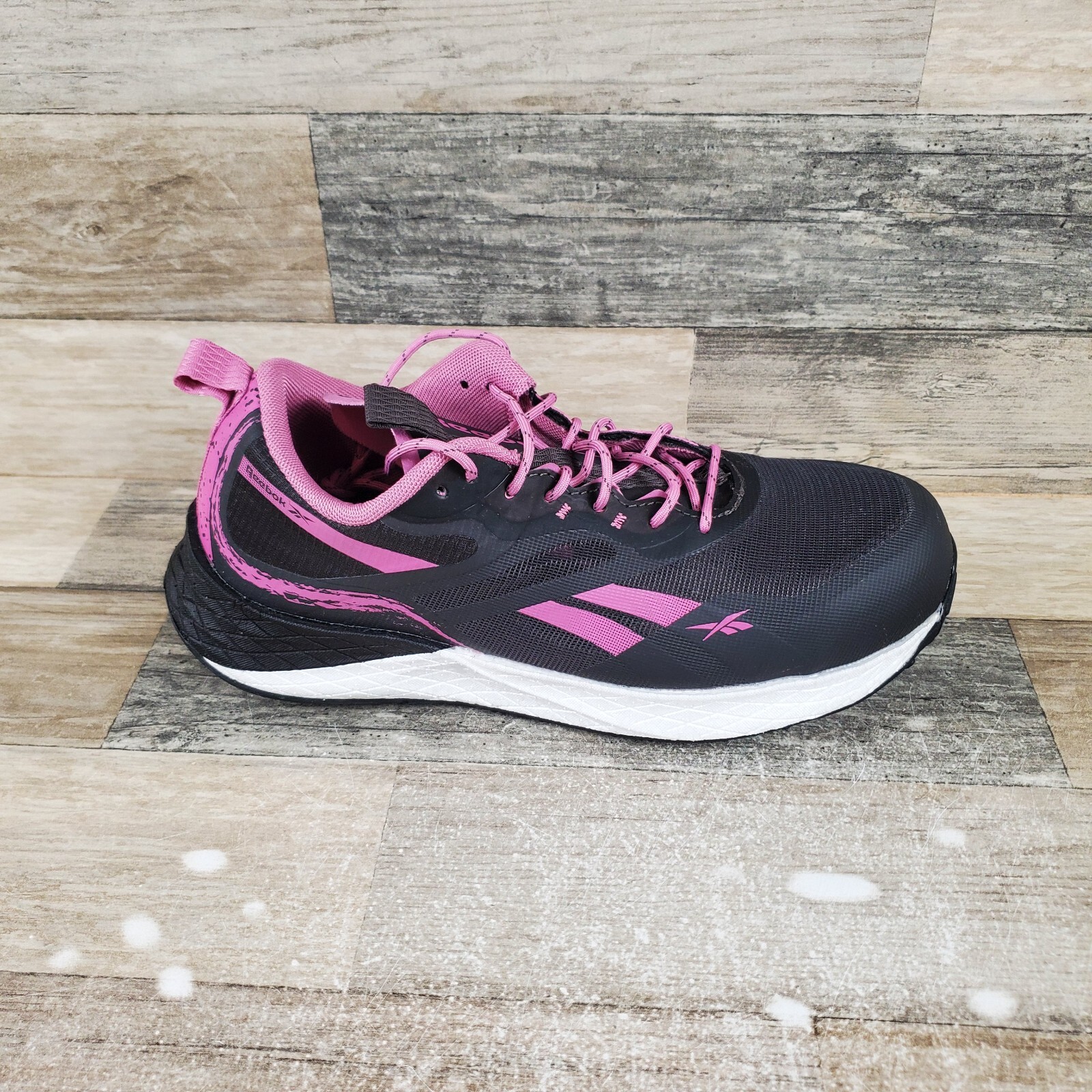 Reebok Floatride Energy 3 Adventure Womens Work Shoes Sz 8.5 W Black Safety Toe
