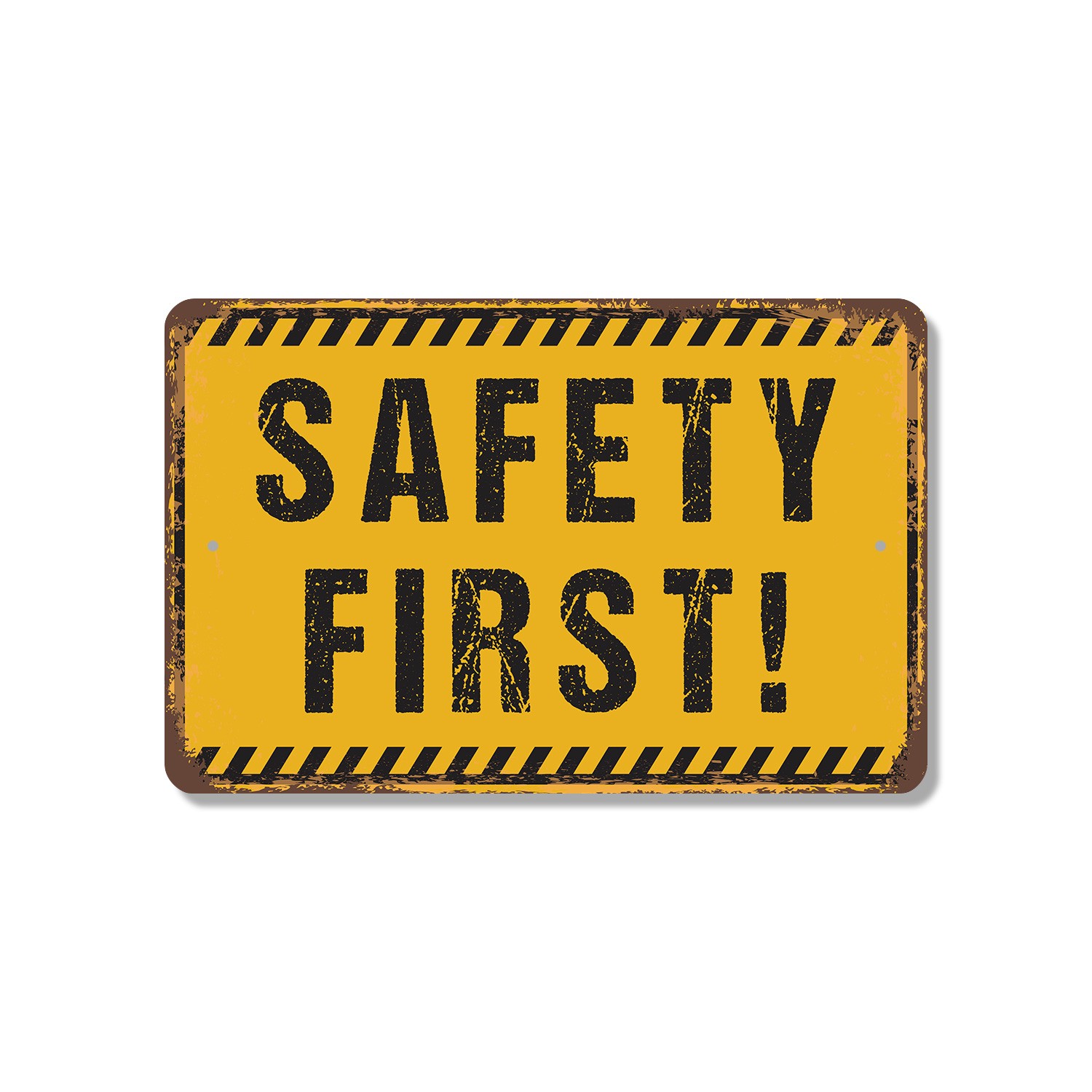 Safety First Street Sign Think Plan Do Durable Perfect for Workshop Labs