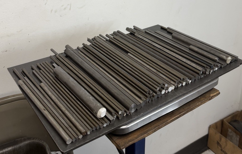12L14 Steel Bar Lot – Round, Square,Hex – 116 PCS – 19.20 LBS – Screw Machine