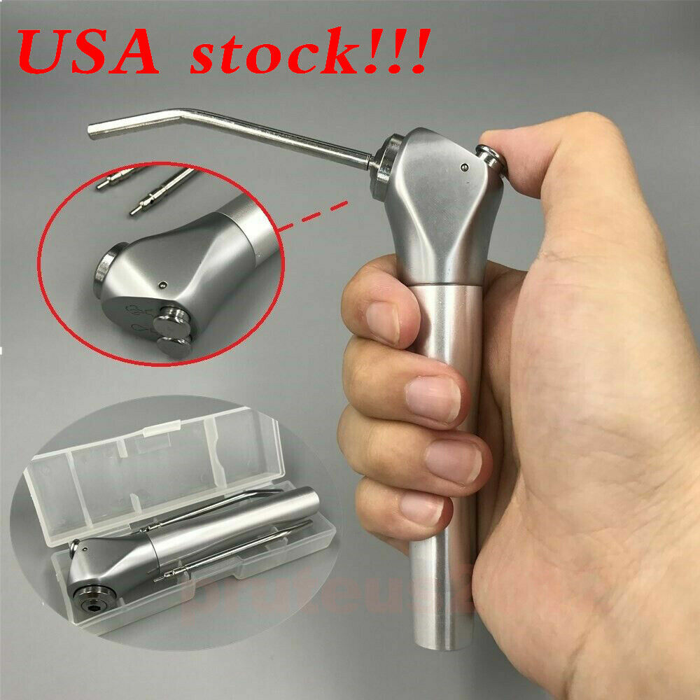 Dental Jeringuilla 3 Way Air Water Spray Triple Syringe Handpiece 2 Nozzles Tips