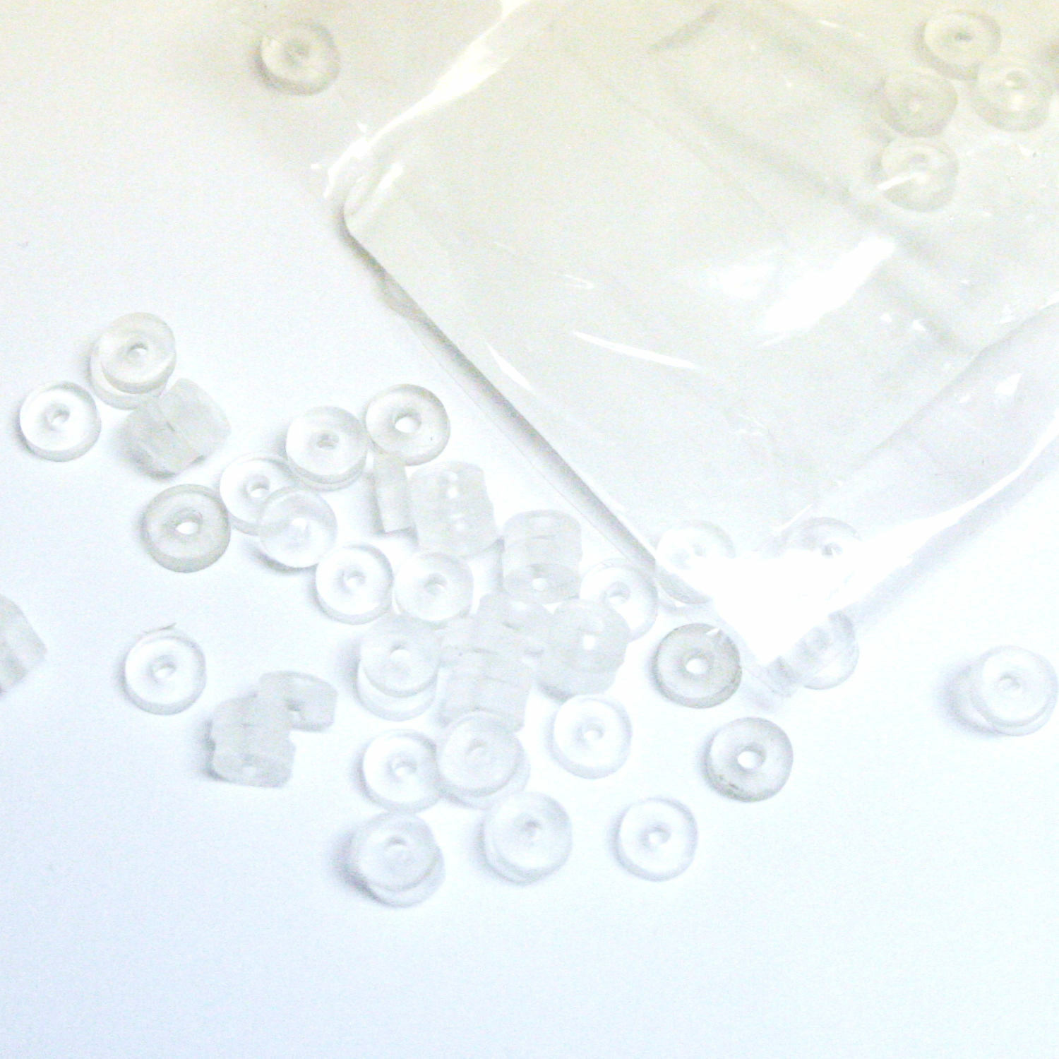 LATEX-FREE O RINGS BPA-Free Hemorrhoid Bands Clear Color 100-Pack