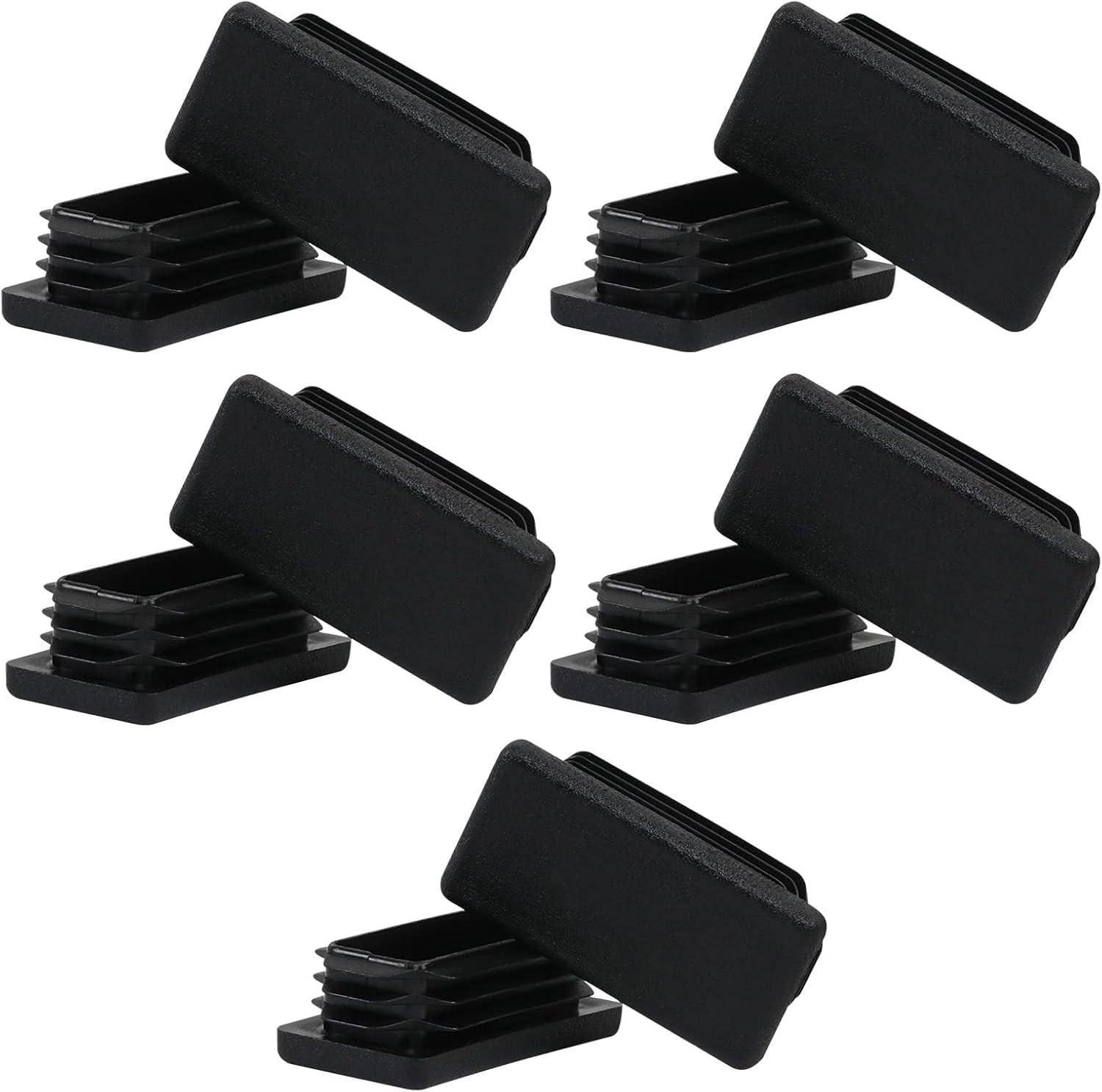 , 2 Inch 2X2 Square Tube End Cap Plastic Plugs 12 Pack, 2 Inch 2X2 Square Tubing
