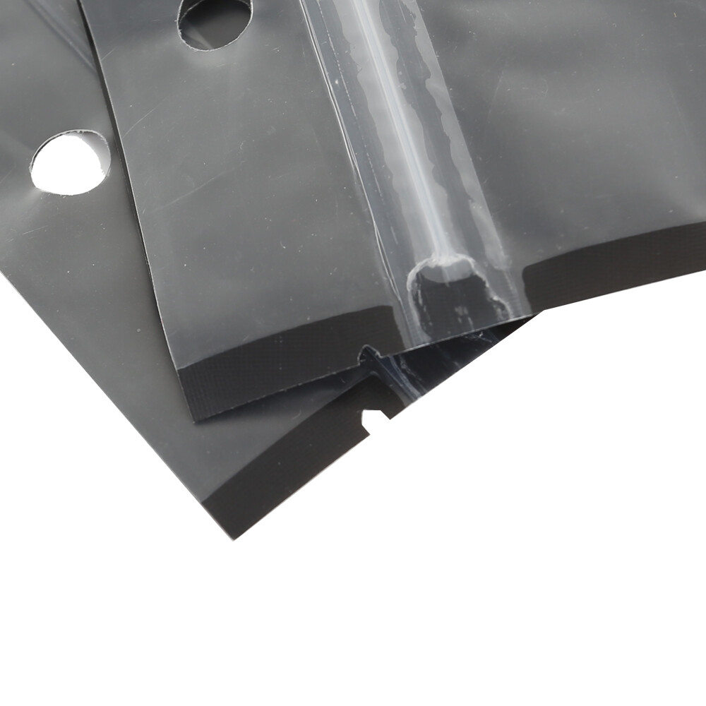 QQ Studio 10x18cm Black Food Safe QuickQlick™ Flat Candy Bag with Hang Hole
