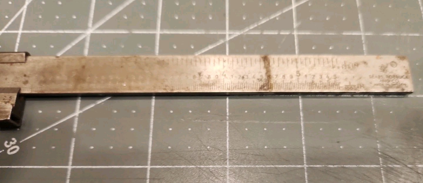 Vintage Sears Roebuck Vernier Caliper 4022 5″ Precision Tool Made in Sweden