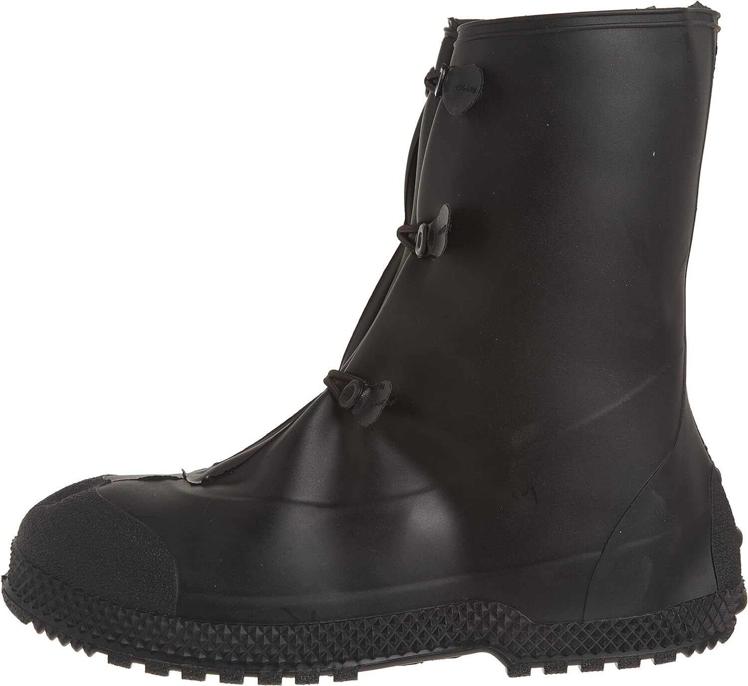 11001 Black PVC Rubber Waterproof Over Work Boots Shoes Rain Snow Galoshes SM-XL