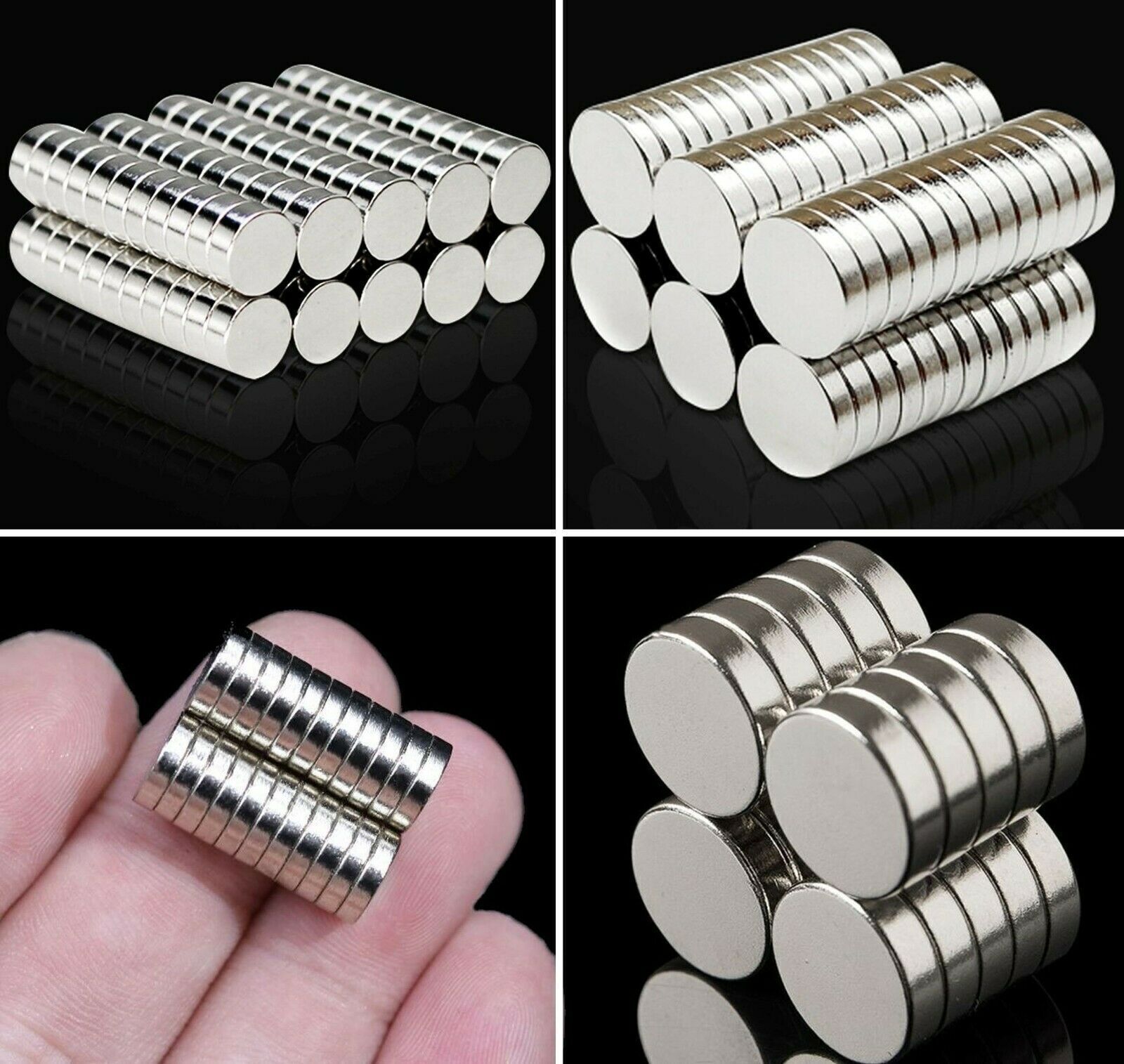 Lot 50-200 Pcs Neodymium Magnets Round Disc N52 Super Strong Rare Earth Magnet