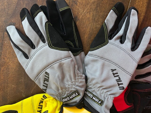 3-Pack Gloves Firm Grip Utility Working Gloves Size Large High Dex Performance