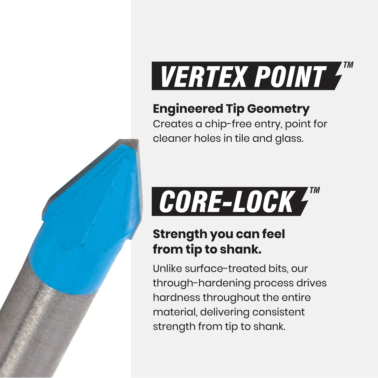 Spyder 3/16 in x 3.5 in Hex Shank Carbide-Tipped Glass and Tile Drill Bit 950073
