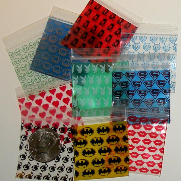 Apple baggies 1000 Mixed Designs 2020 mini zip bags 2 x 2 in. reclosable