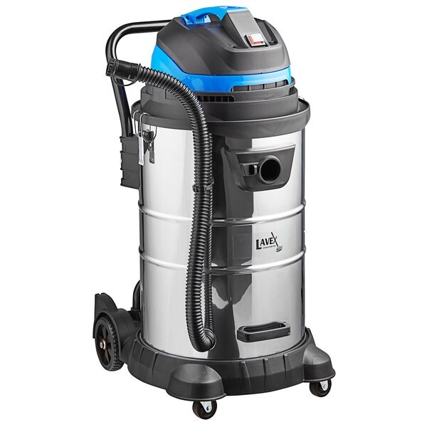 Lavex 13 Gallon SS Commercial Wet / Dry Vacuum with Toolkit – 100-120V, 1200W