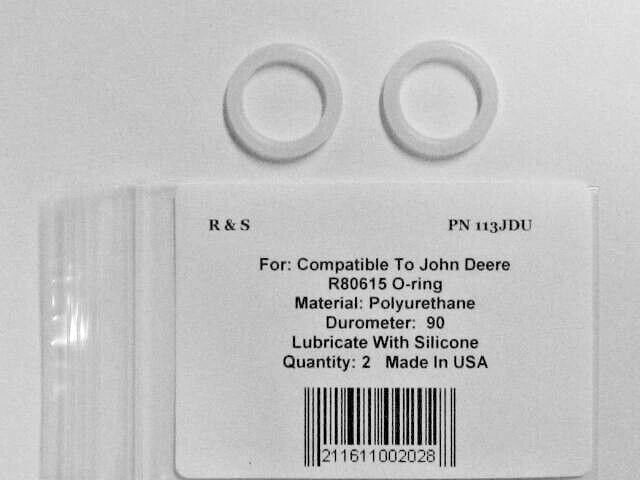 2 John Deere R80615 Compatible O-rings / R&S 113JDU / Polyurethane Mat.