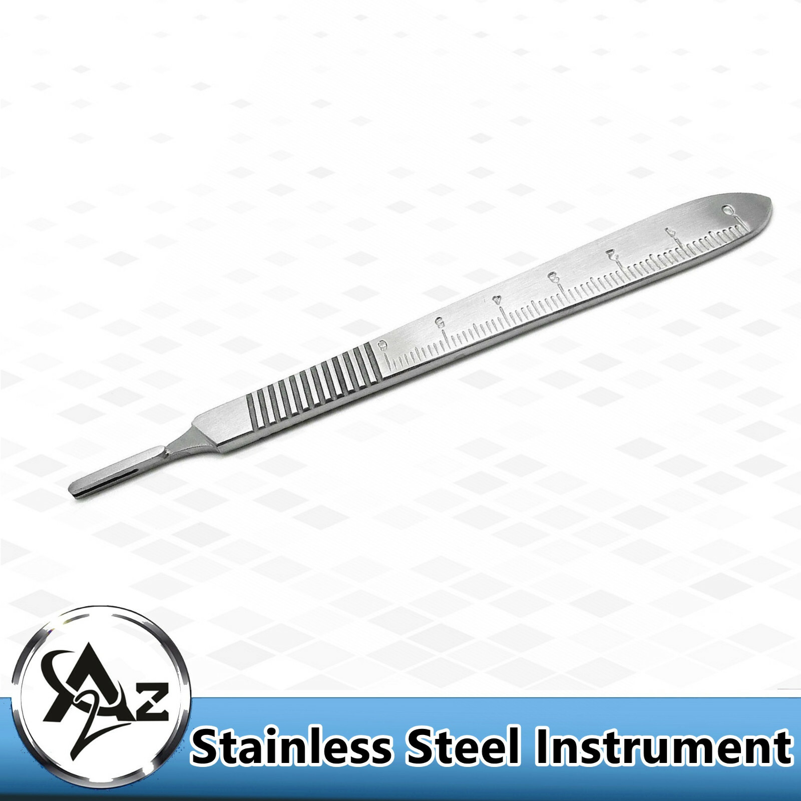 Surgical Scalpel Handle No. 3 Ruler 0-6cm Side Dental Stainless Steel New Knife