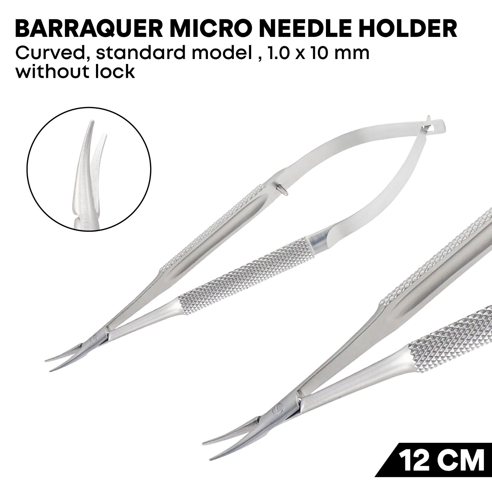 12 Pcs Cataract Surgical Kit Stainless Steel Surgical Ophthalmic Instruments Kit