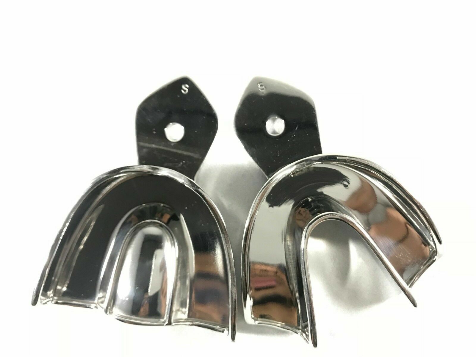 Dental S S NON-PERFORATED Impression Trays Autoclavable (XS to XL)-FDA
