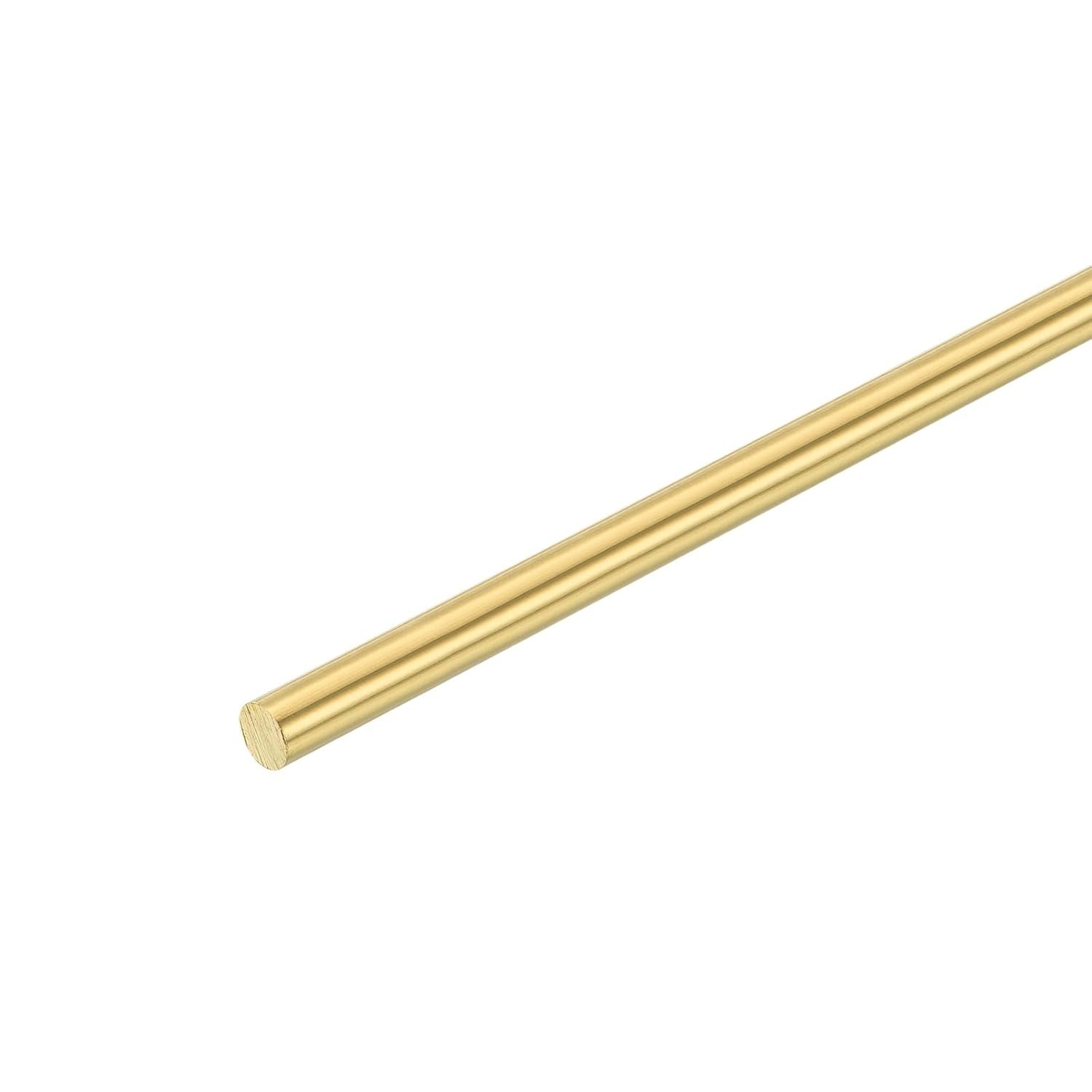 1 Pcs 7/32″5.5mm Dia Brass Solid Round Rod, 12″305mm Length H62 Brass Lathe B…