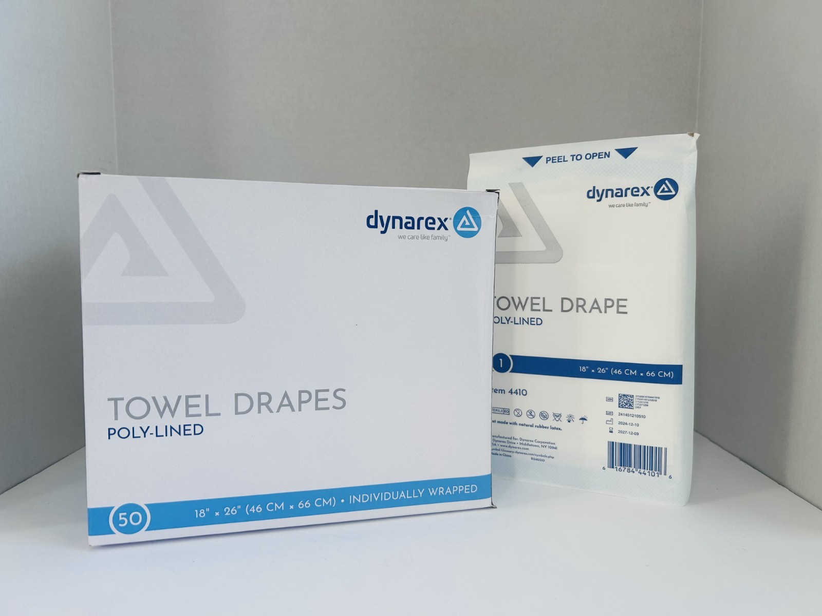 Dynarex General Purpose Towel Drape Sterile 18 W X 26 L Case of 50 / Code 4410