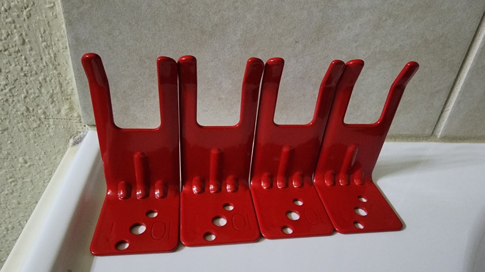 (4) 10LB  New UNIVERSAL Fire Extinguisher Bracket Hook Style Wall Mount Hanger