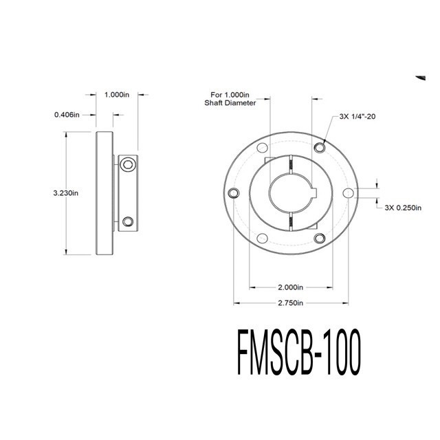 Face Mounted Shaft Collars/ Hub Mount Shaft Collar Couplings Alum or Steel