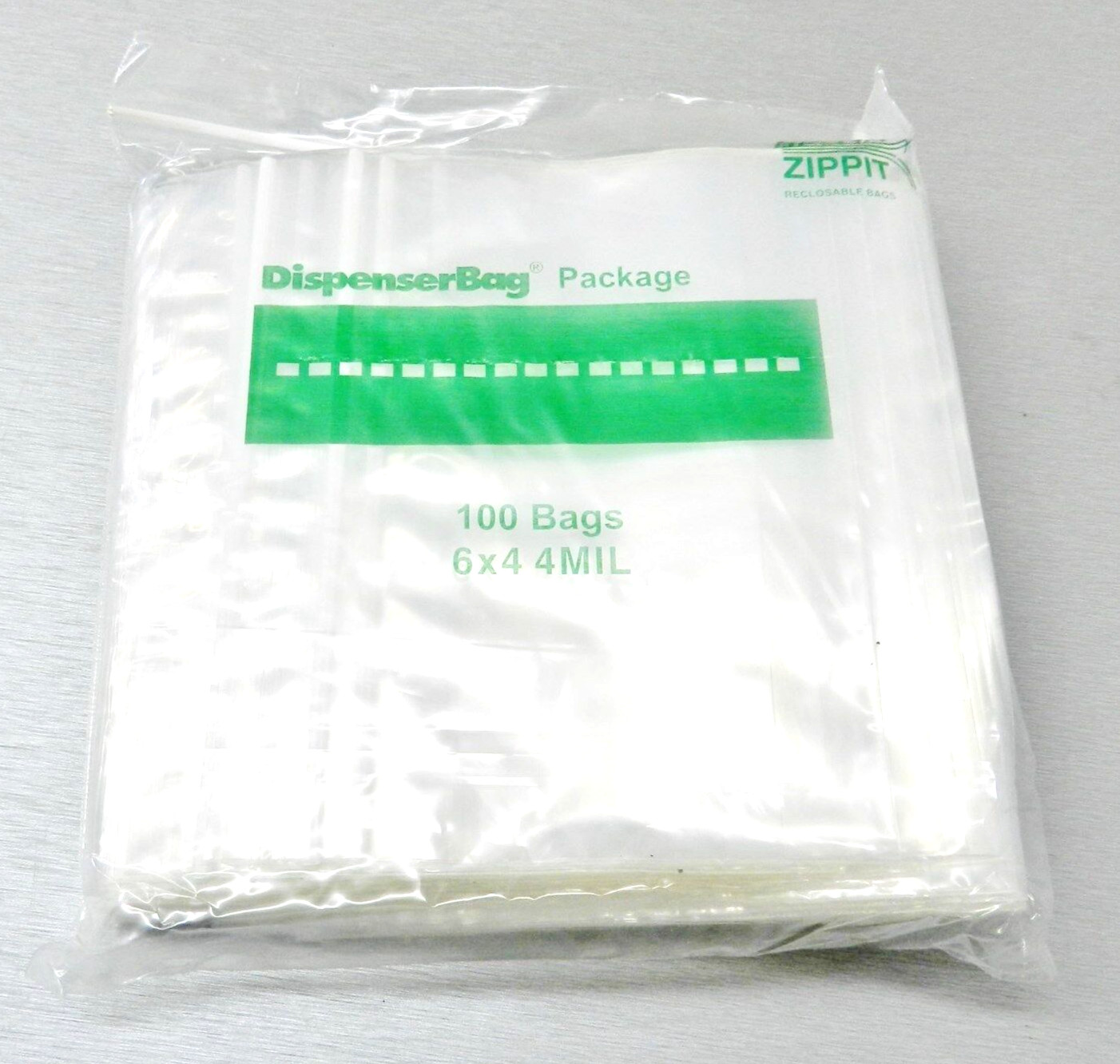 100 4 Mil RELOC Bags Clear 6×4 Thick Zip Seal Reclosable Zippit Bags 6″ W x 4″ D
