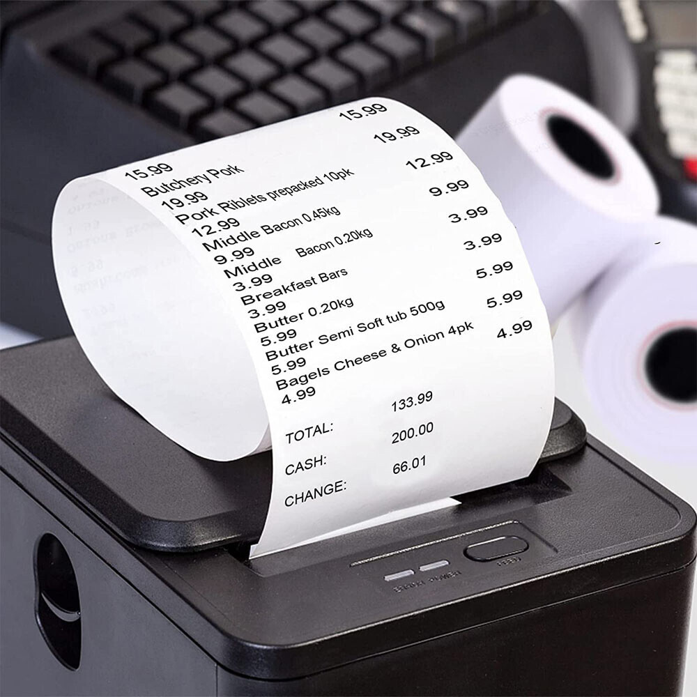 BPA Free Thermal Paper Rolls 3 1/8″ x 230′ – 40 Rolls Premium POS Receipt Paper