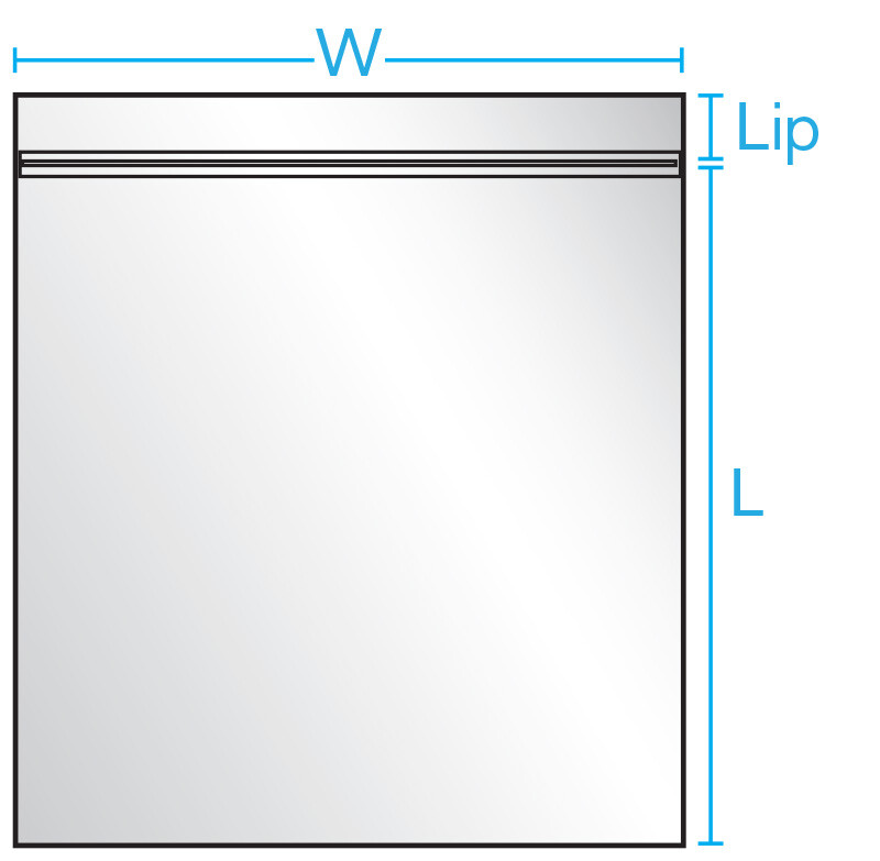 Clear Reclosable Zip Seal Plastic 2-Mil Bags Jewelry Zipper Top Lock Baggies