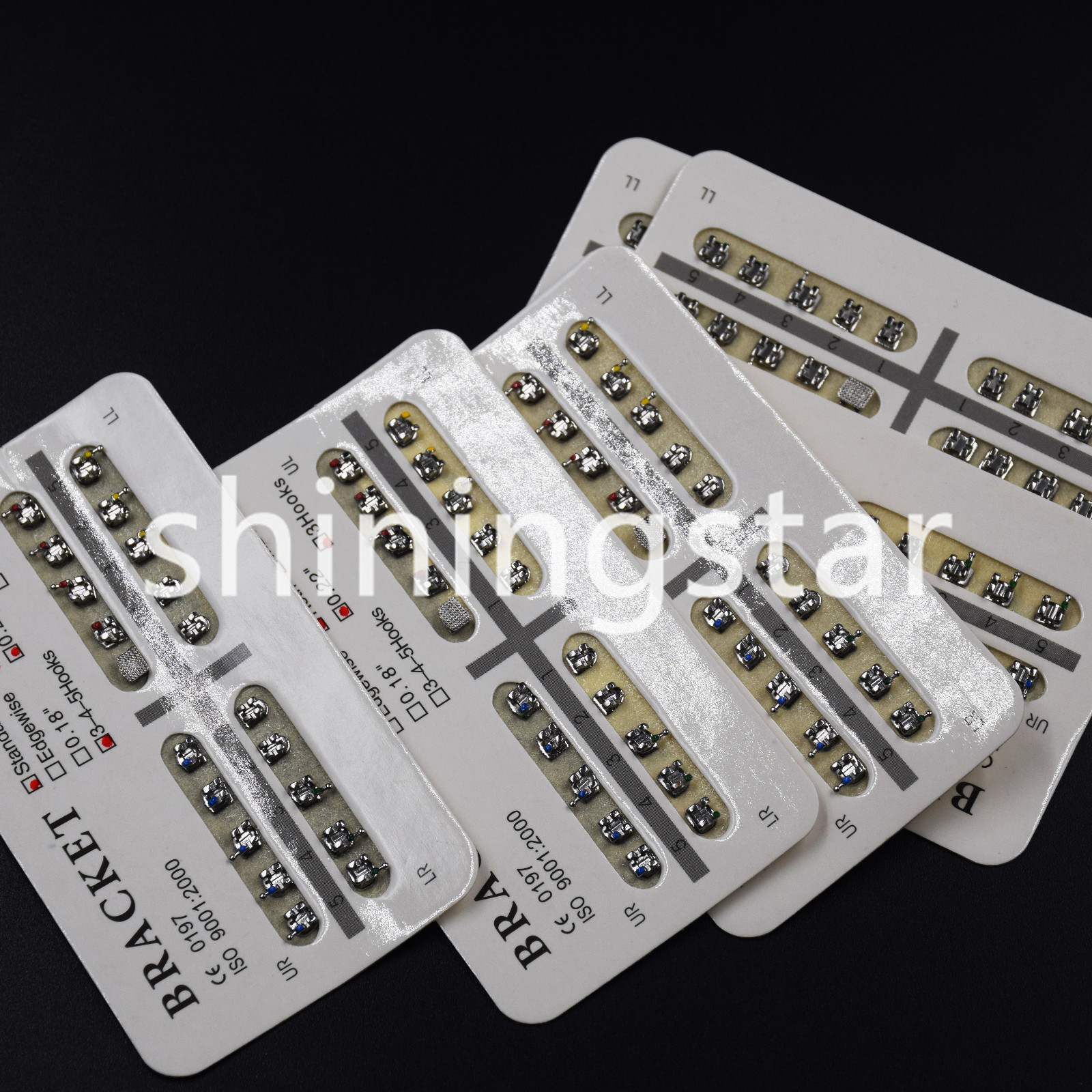 Dental Orthodontic Bracket Mini/Standard Roth MBT Edgewise 018/022 3/345 Hooks