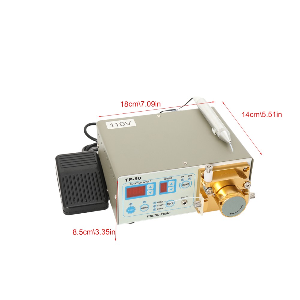 Tubing Glue Liquid Dispenser TP-50 Automatic Peristaltic Dispen Precision Rotary