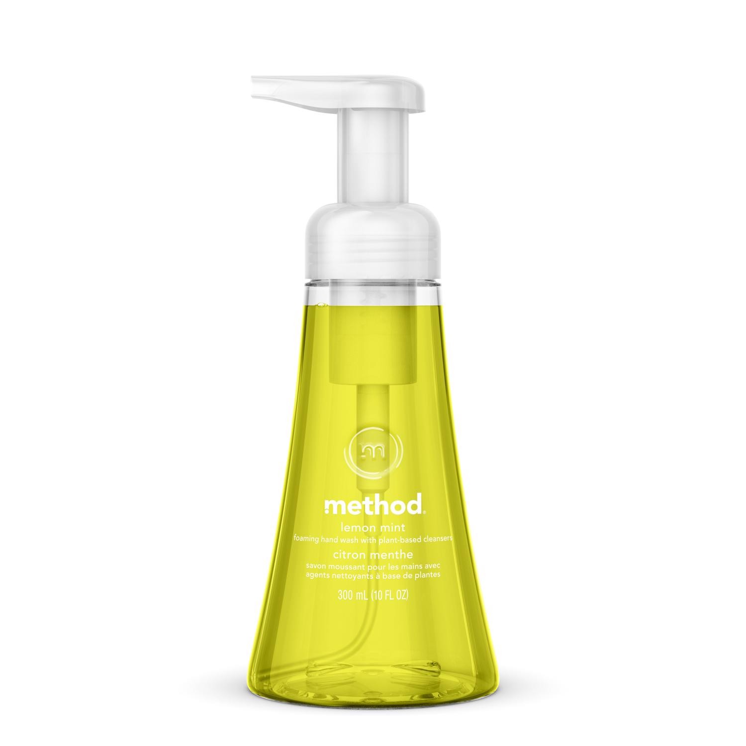 Method 1162 Lemon Mint Foaming Hand Wash Pump Bottle 10 oz. (Pack of 6)