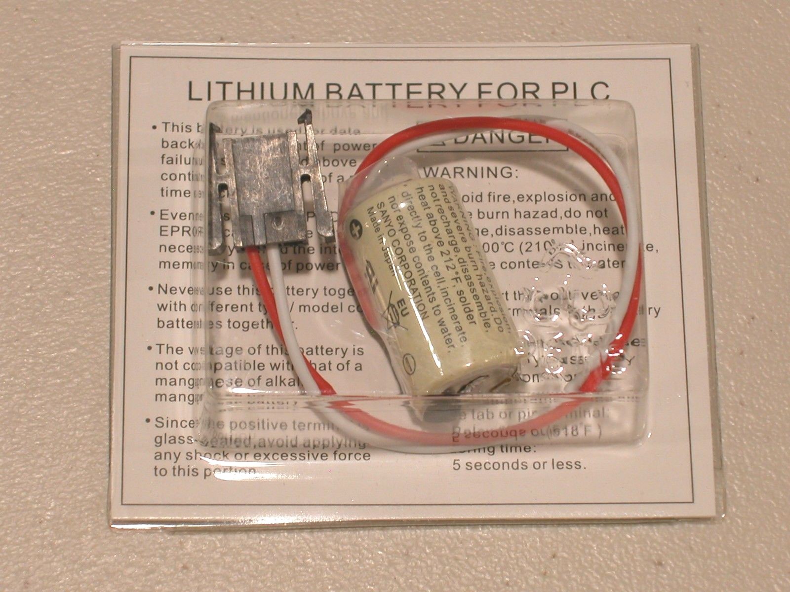 1 pc Allen Bradley SLC PLC Battery 1747-BA SANYO Japan CR14250SE FDK