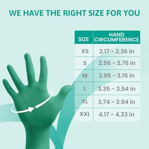 Ansell TouchNTuff 92600 Disposable Nitrile Gloves Size 9 Pack of 100 Blue