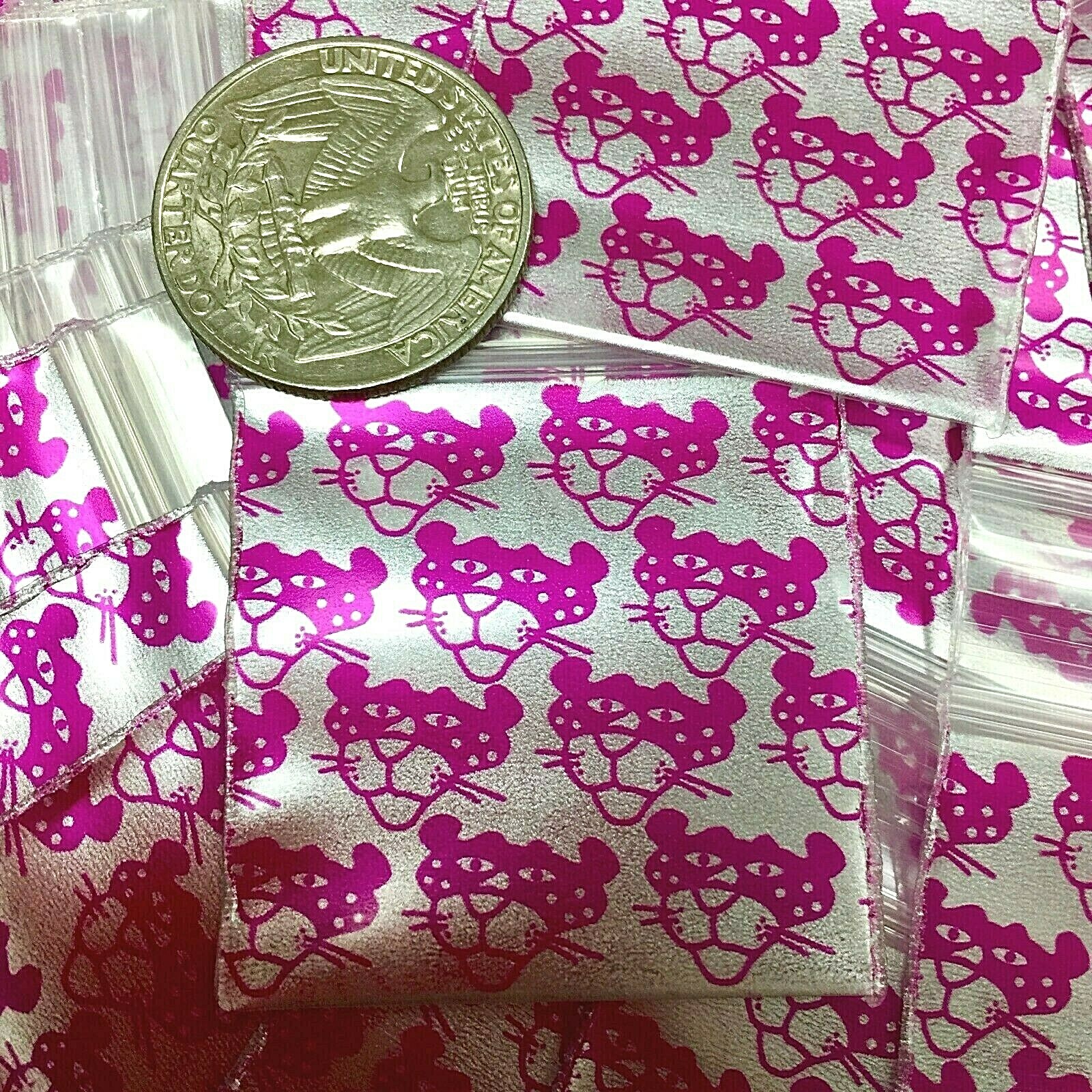 BaggiesSince1987 – 1515 Design Zip Bags 100PCS PINK PANTHER SILVER, READ DETAILS
