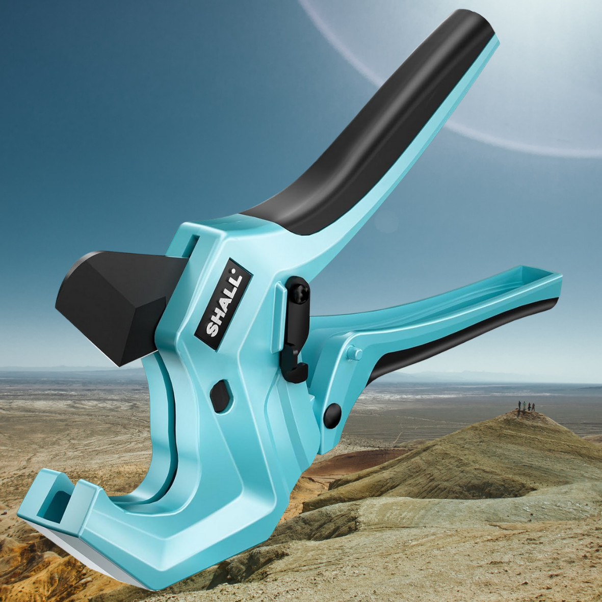 SHALL PVC Pipe Cutter,2-1/2”,Heavy-Duty Aluminum Ratchet Pipe Cutter