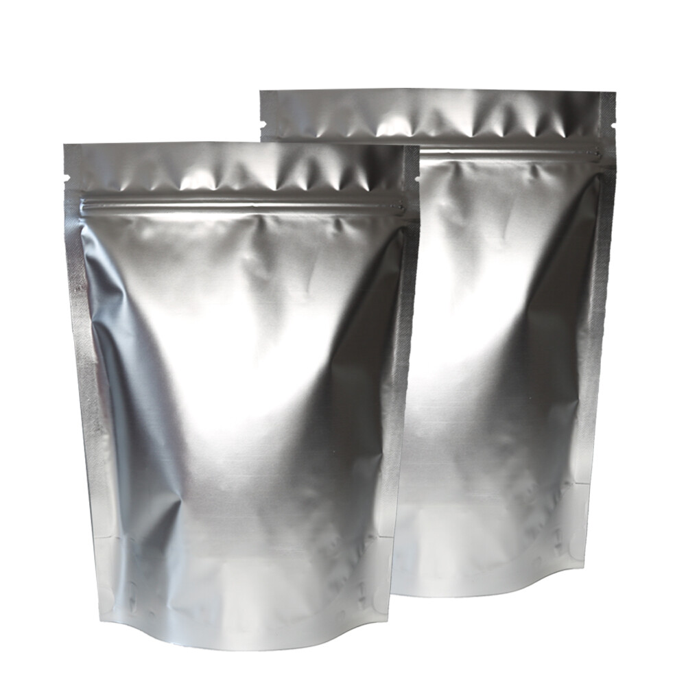 100pc Gold Black Pink Green Silver Matte Resealable Bags (~3x5in/4x6in/5x7in)