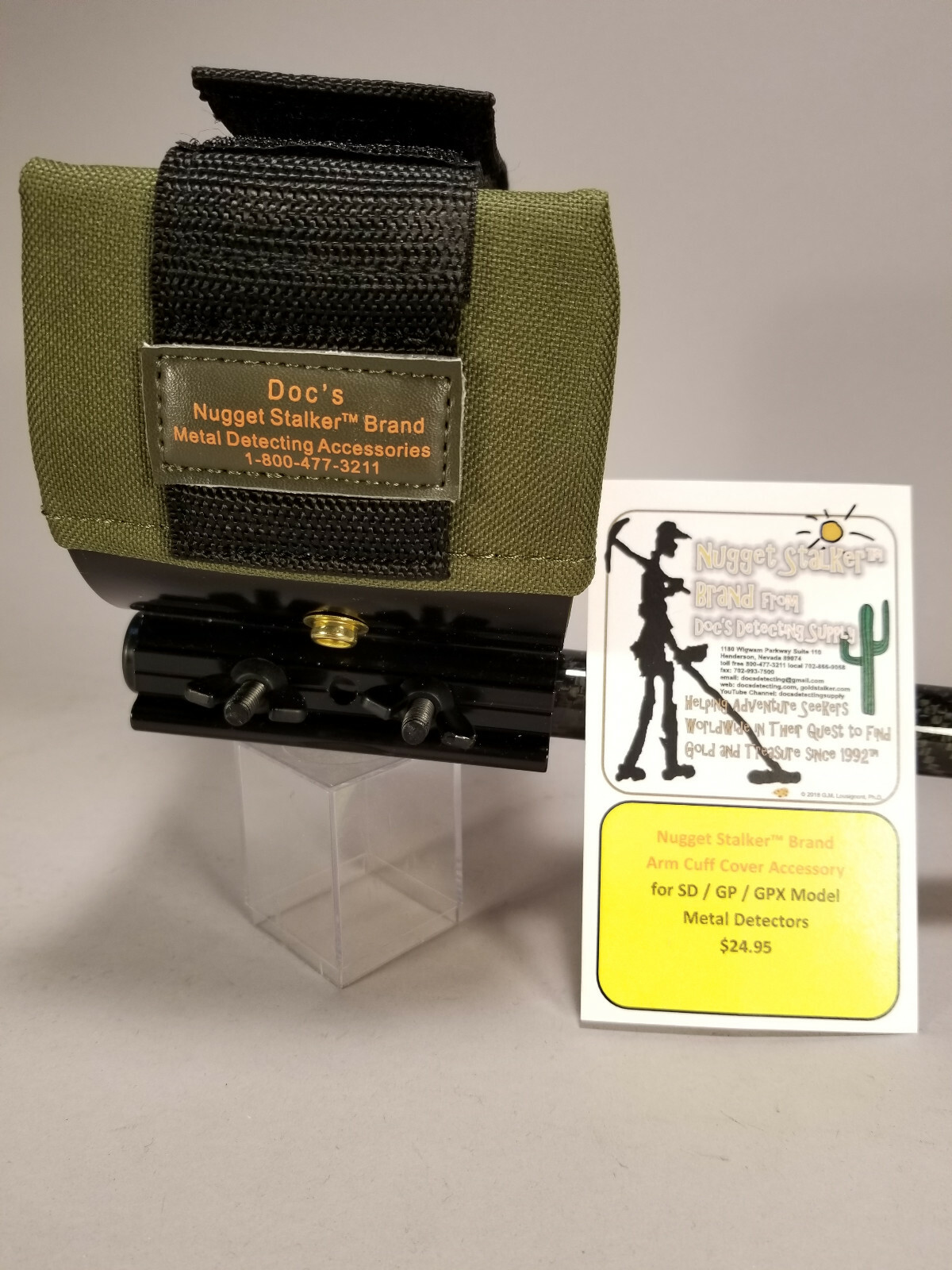 Doc’s Padded Arm Cuff Cover with Strap for Minelab SD/GP/GPX – Pure Comfort