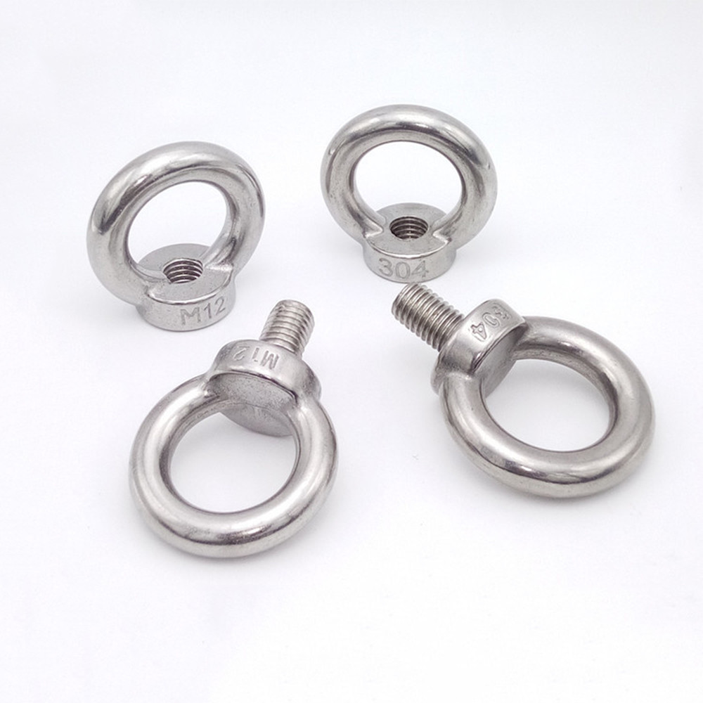 304SS M3 M4 M5 M6 M8 M10 M12 M16 Shoulder Pattern Machinery LIFTING EYE BOLT NUT