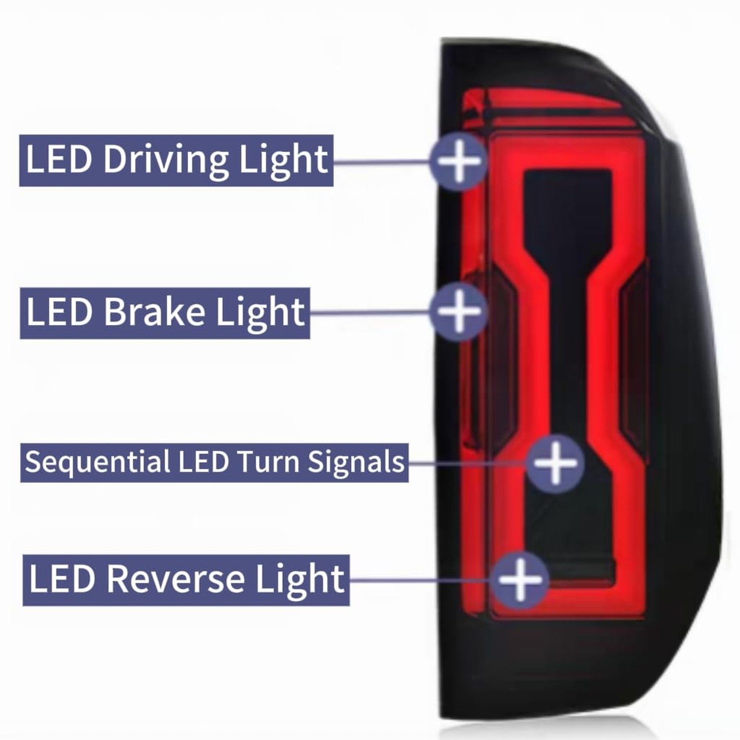 LED Tail Lights Assembly for 2014-2021 Toyota Tundra Rear Lamp Taillights Dri…