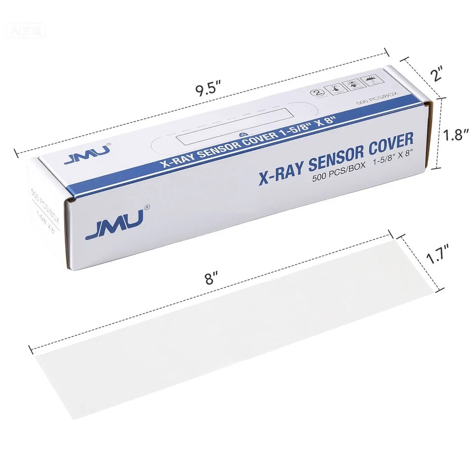 500pcs/box JMU Dental Disposable X-Ray Sensor Clear Cover Protective Film