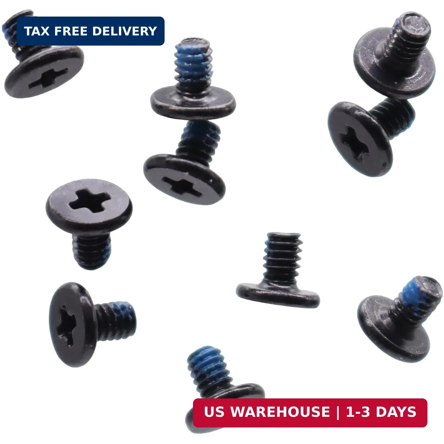 10X M2x3mm M.2 SSD Phillips Flat-Head Screw w/Nickel Replacement for Dell HP Len