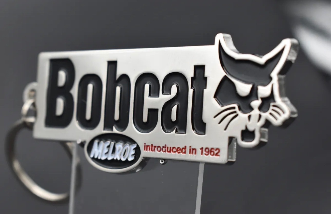 Bobcat “steer skid” equipment emblem keychain