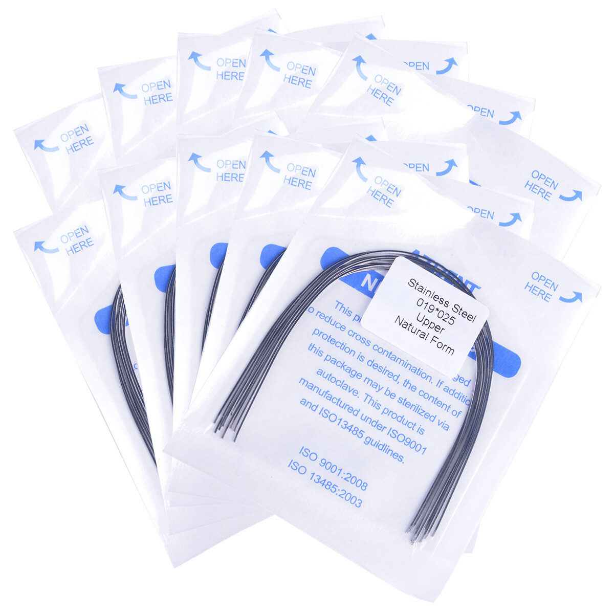 AZDENT Dental Orthodontic Stainless steel Arch Wire (rectangular) Natural Form