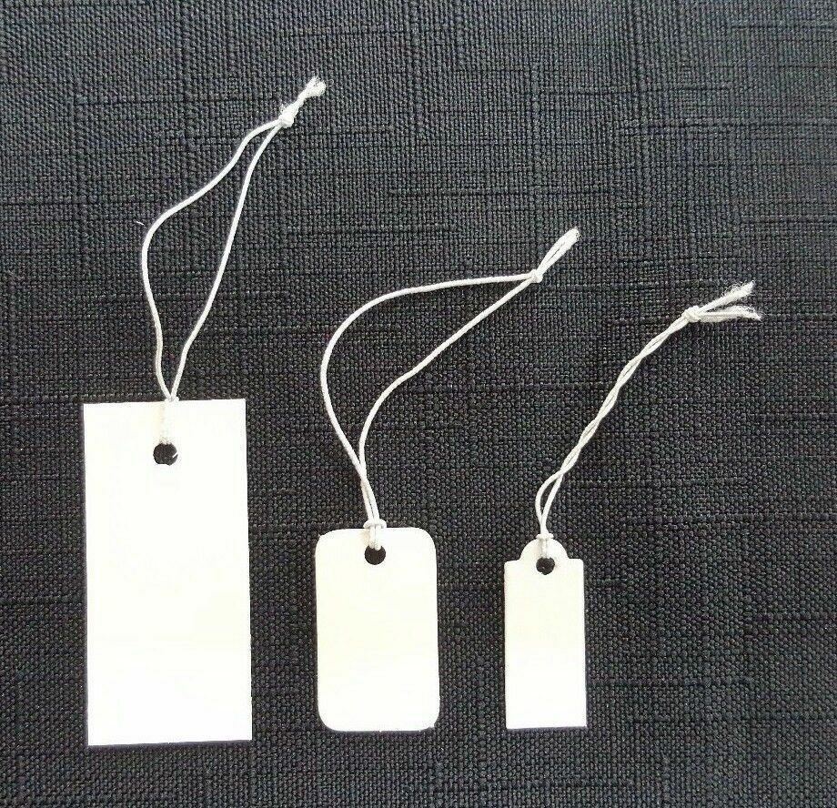 Elastic String Price Tags, Stretchy Strings Jewelry Price Label 100 Pieces