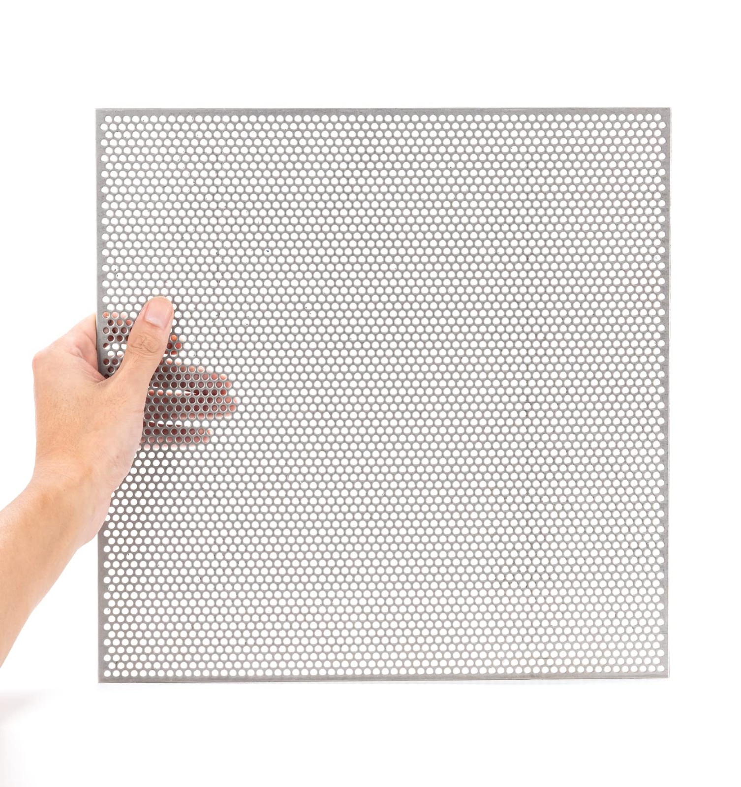 Perforated Stainless Steel Sheet – 12” x 12” x 0.06″(16 GA), Steel Perforat…
