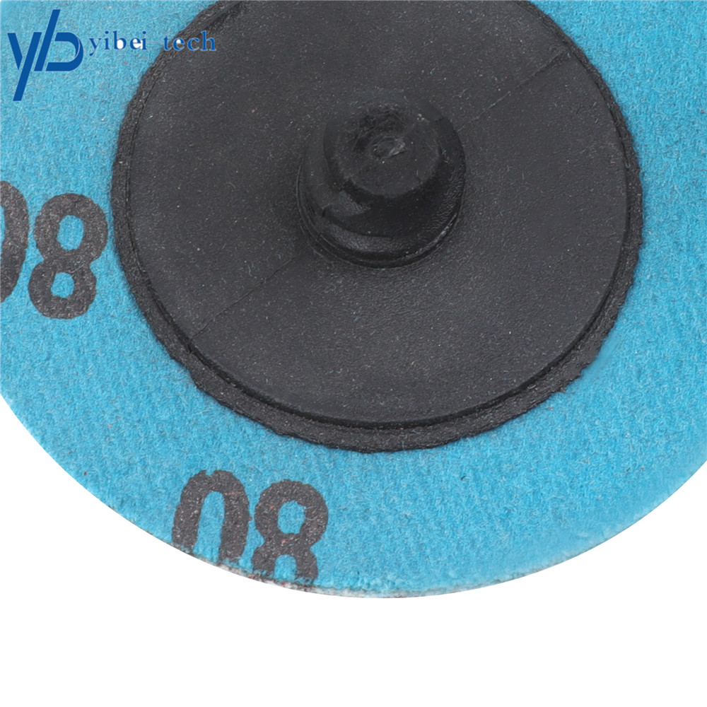 50Pcs 80 Grit 2″ roll Lock Quick Change Discs Set Sanding Discs with 1/4″ Holder