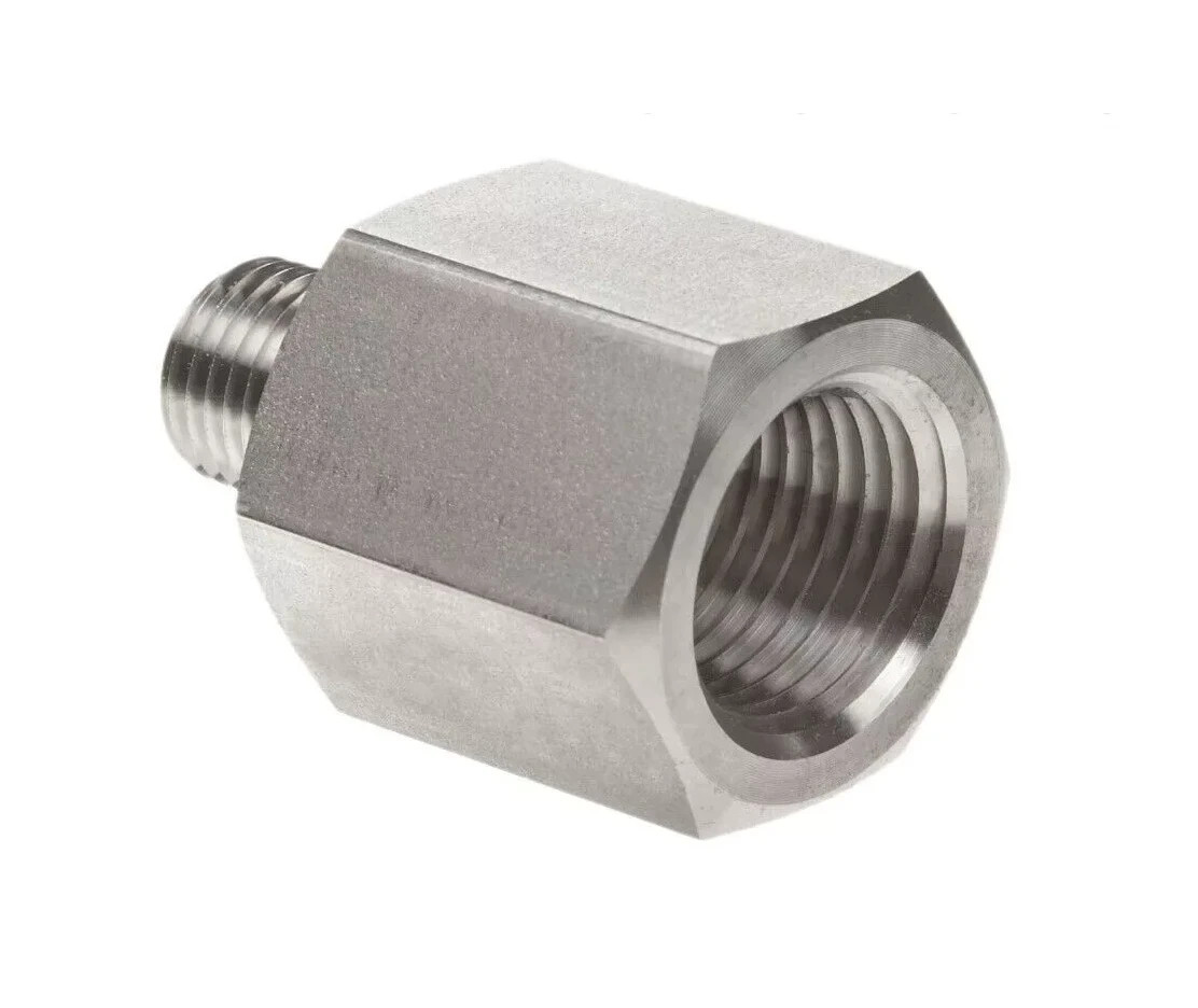 1/8 MNPT x 1/4 FNPT 316ss Pipe Reducer (6,000 Psi) SSP Trufit 1/4X1/8RA